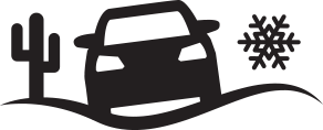 icon of vehicle on variable terrain